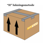 TapeTeam - Pakkeguide - H lukningsmetode