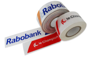 Tapeteam-Afspærringsbånd produkt logotape tape med tryk tape i flere farver
