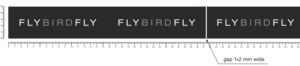 FlyBirdFly kliche 2 farvet negativt tryk