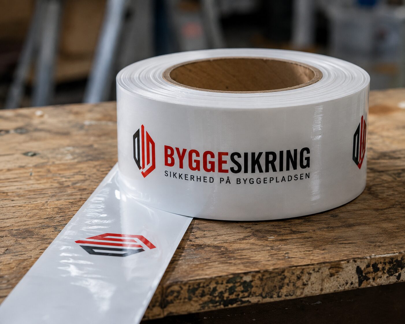 Byggesikring TapeTeam Afspærringsbånd med tryk, minestrimmel med logo Byggesikring TapeTeam Afspærringsbånd med tryk, minestrimmel med logo